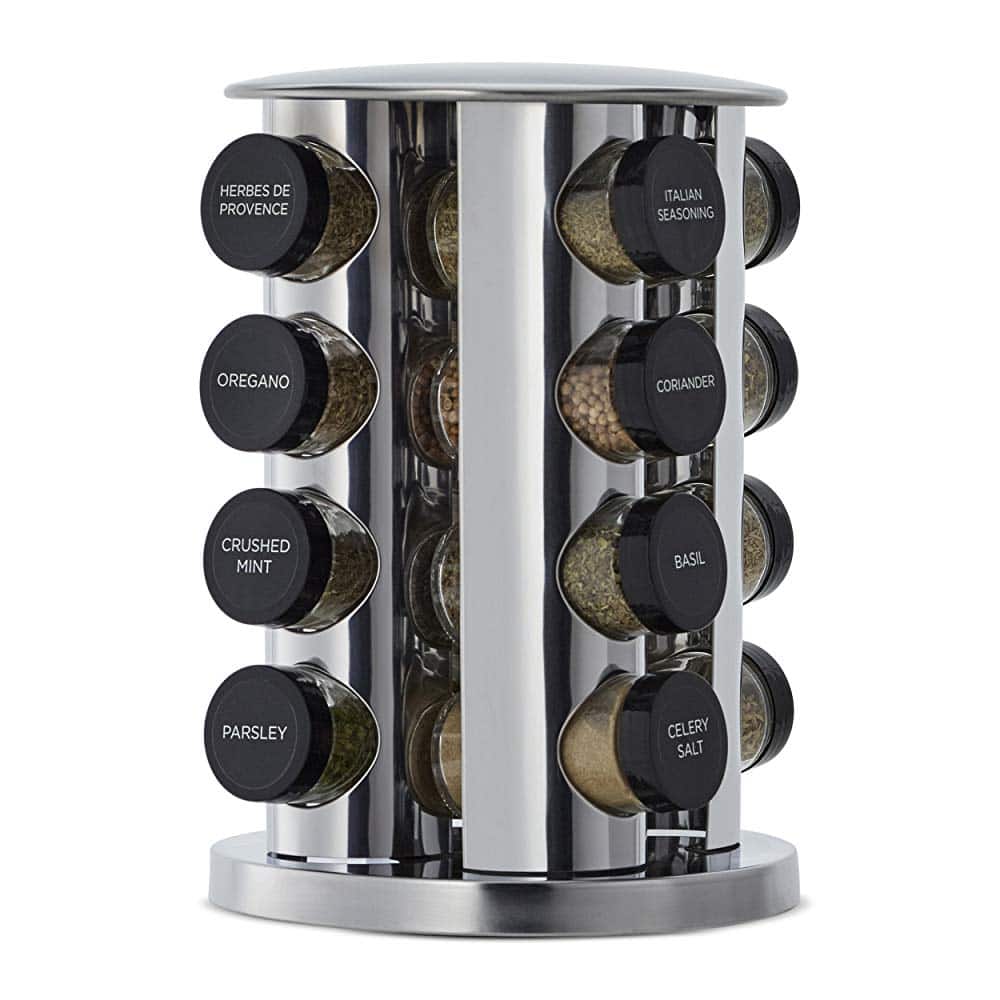 Revolving 16-Jar Spice Rack